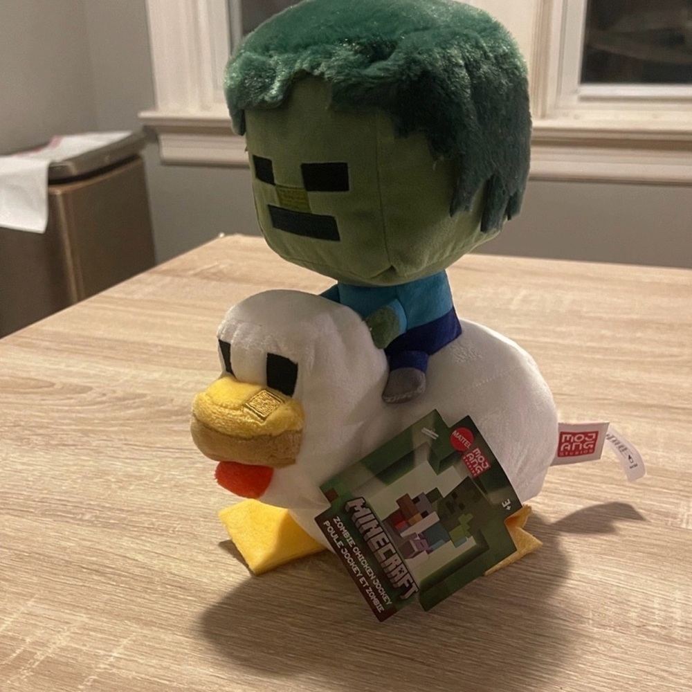 Minecraft Zombie Chicken Jockey Plush NWT new - Picture 2 of 4